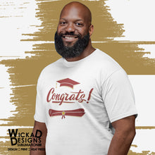 Load image into Gallery viewer, Tucker Grad Congratulation (White) Short Sleeve Unisex T-Shirt