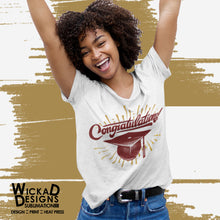 Load image into Gallery viewer, Tucker Grad Congratulations (White) Short Sleeve Unisex T-Shirt