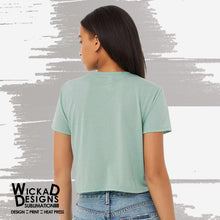 Load image into Gallery viewer, Bella Canvas - 8882 Flowy Crop Top Short Sleeve T-Shirt (Women)
