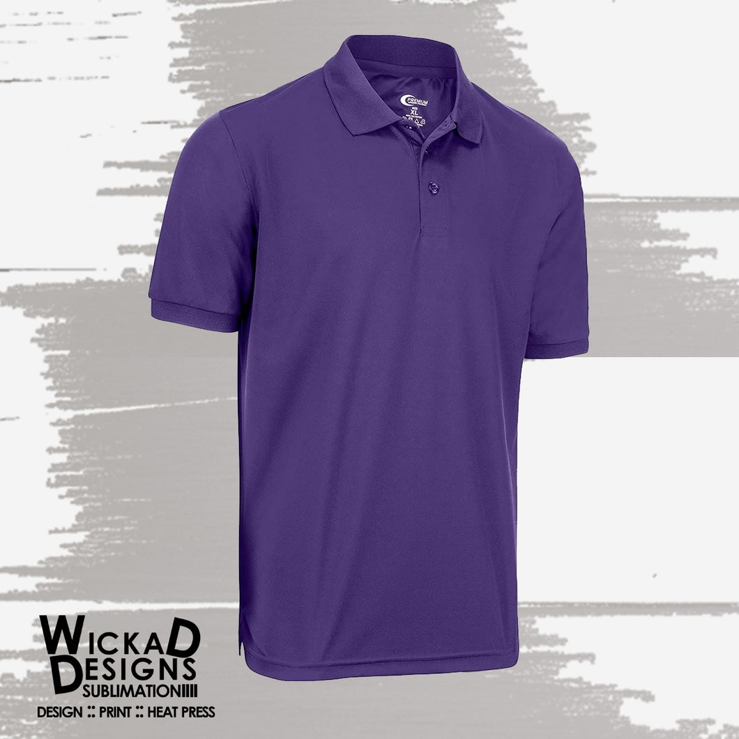 Premium Wear - Youth Unisex Moisture Wicking Short Sleeve Polo