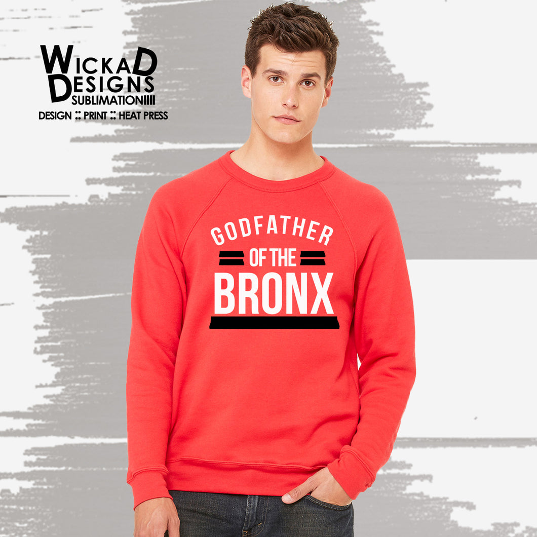 BRONX (Red) Unisex Sponge Fleece Crewneck Sweatshirt