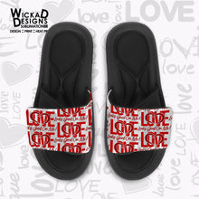 Load image into Gallery viewer, Love Looks: Slide On Sandals (Holiday)
