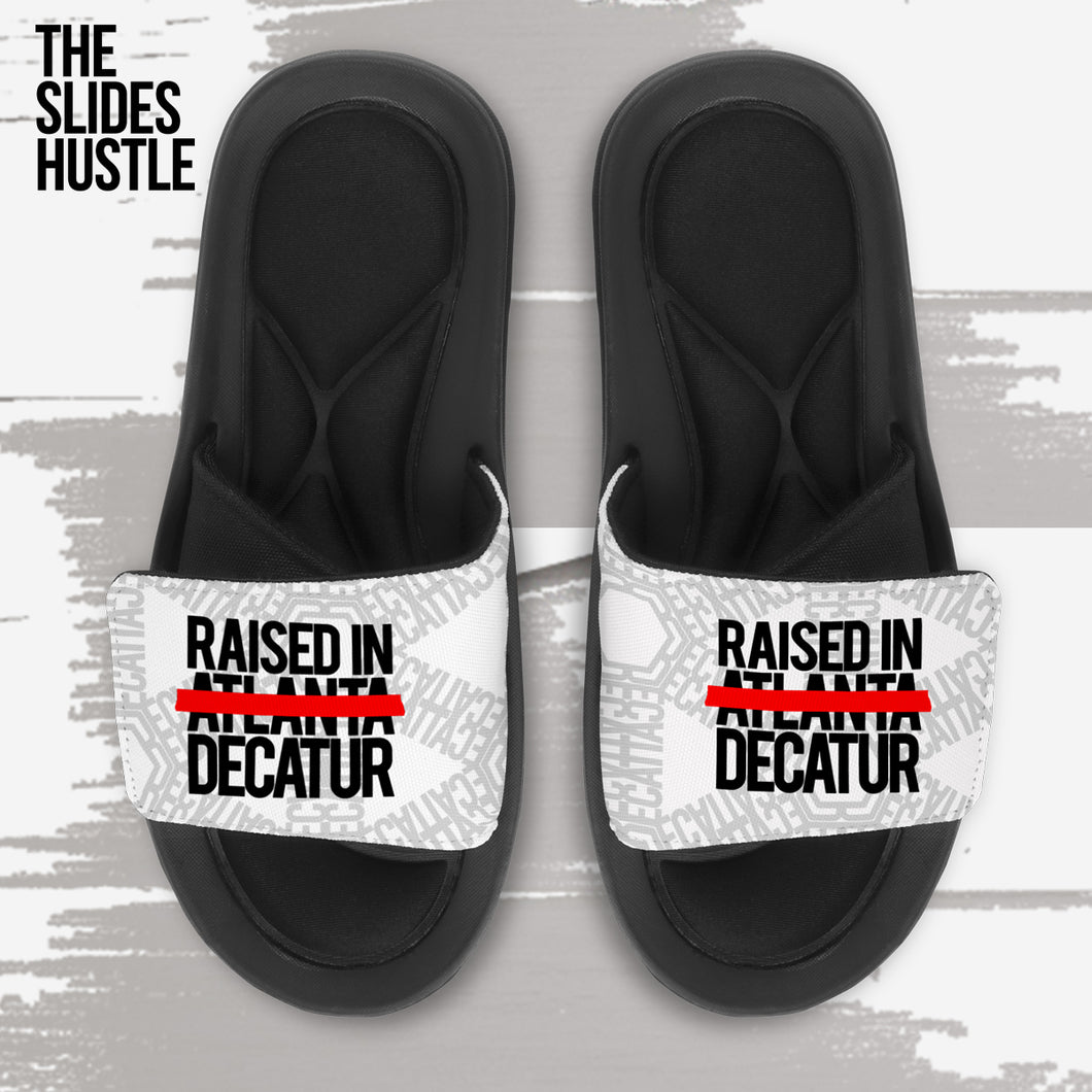 Slide-On Sandals (Raised In Decatur) White