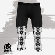 Load image into Gallery viewer, Wick Train Harder Three-Quarter (3/4) Compression Tights
